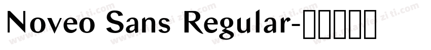 Noveo Sans Regular字体转换